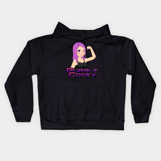 Purple Codex Purple Kids Hoodie by purplecodex